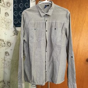 Divided Button Up Shirt